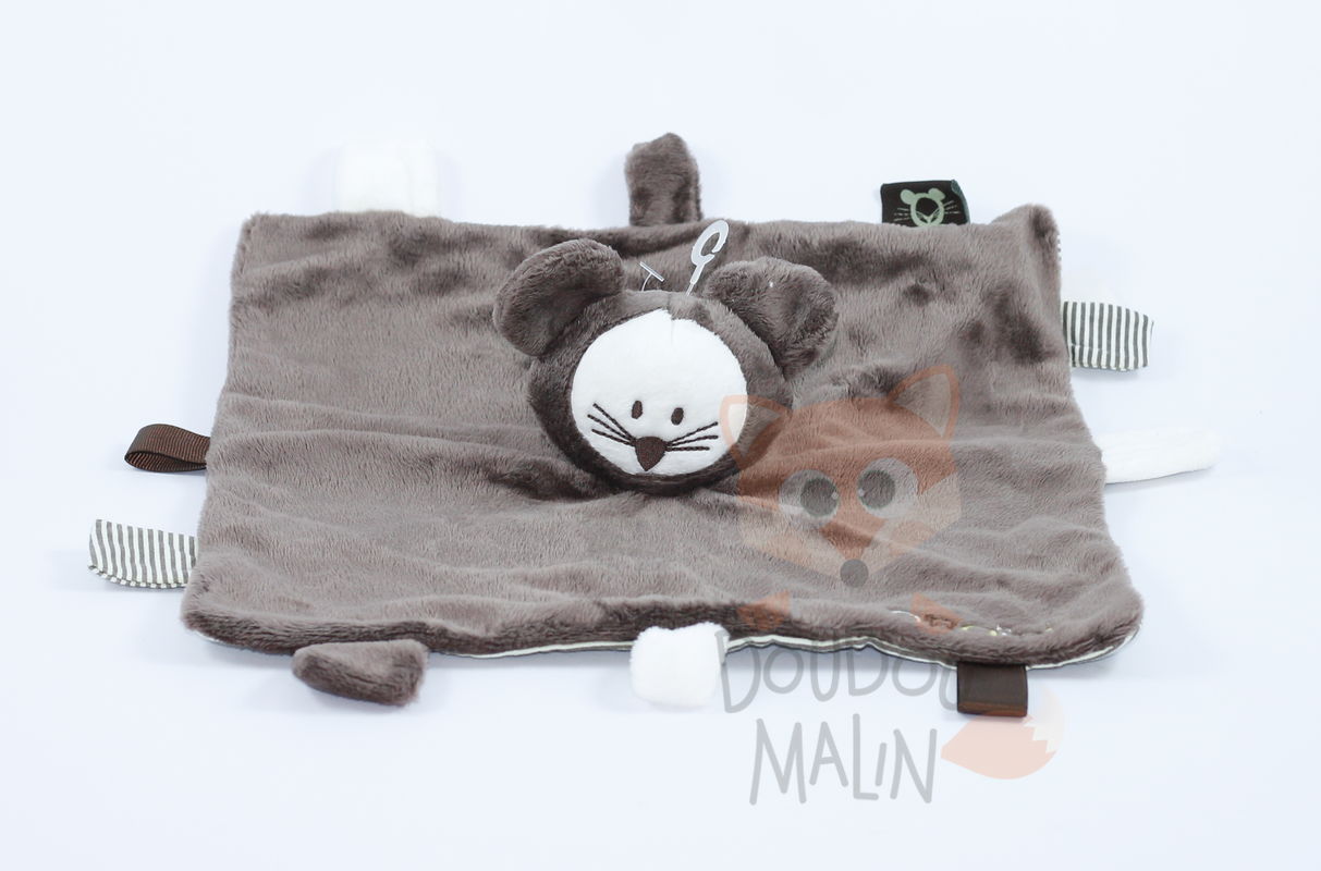 Obaïbi baby comforter brown mouse  